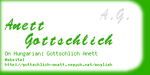 anett gottschlich business card